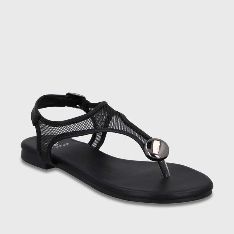 SANDALIA NEGRA MUJER 64122 - 2