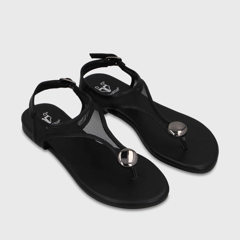 SANDALIA NEGRA MUJER 64122 - 3