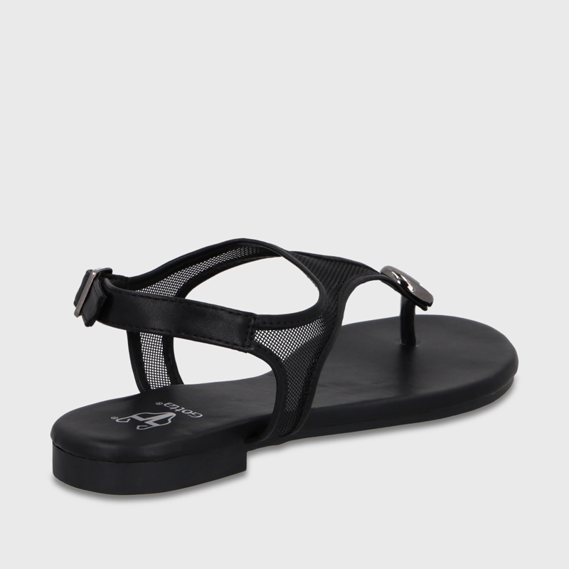 SANDALIA NEGRA MUJER 64122 - 5