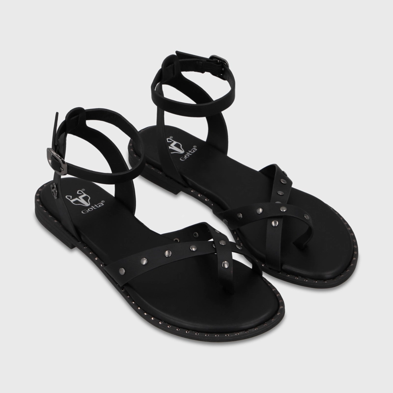 SANDALIA NEGRA MUJER 64140 - 3