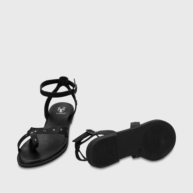 SANDALIA NEGRA MUJER 64140 - 7