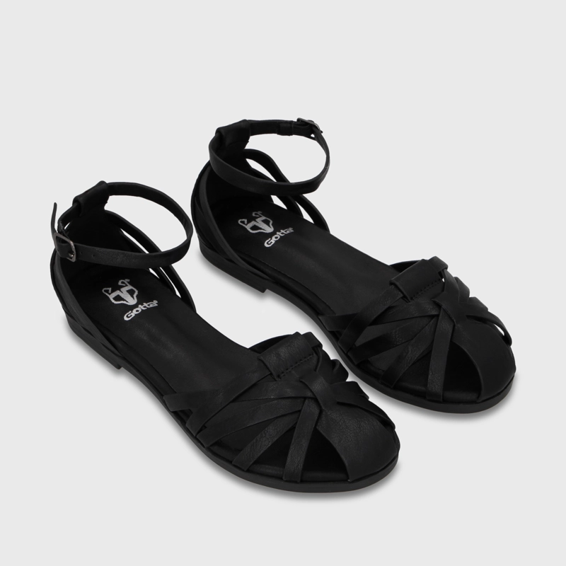 SANDALIA NEGRA MUJER 64161 - 3