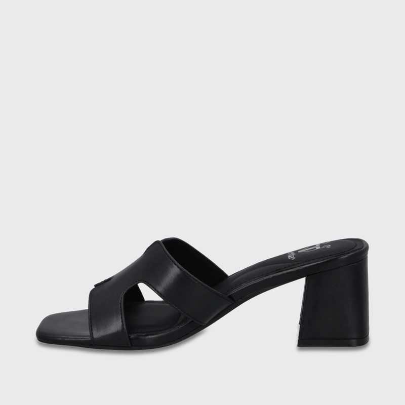 SANDALIA TACO NEGRA MUJER 64030 - 4