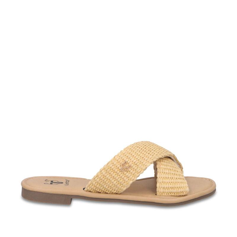 SANDALIA BEIGE MUJER 64120 - 1