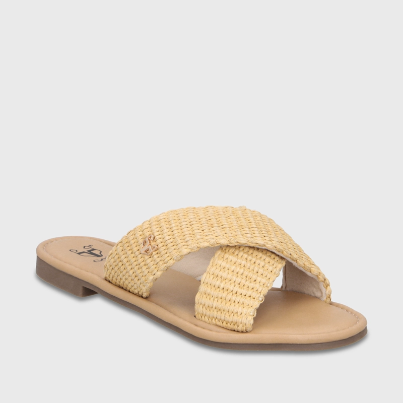 SANDALIA BEIGE MUJER 64120 - 2