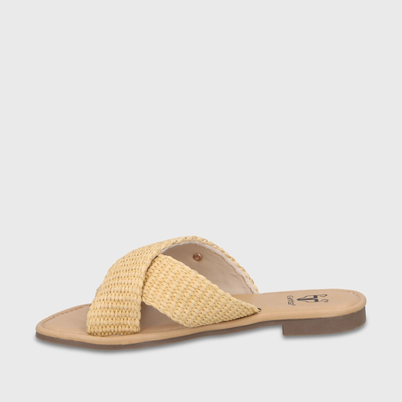 SANDALIA BEIGE MUJER 64120 - 4