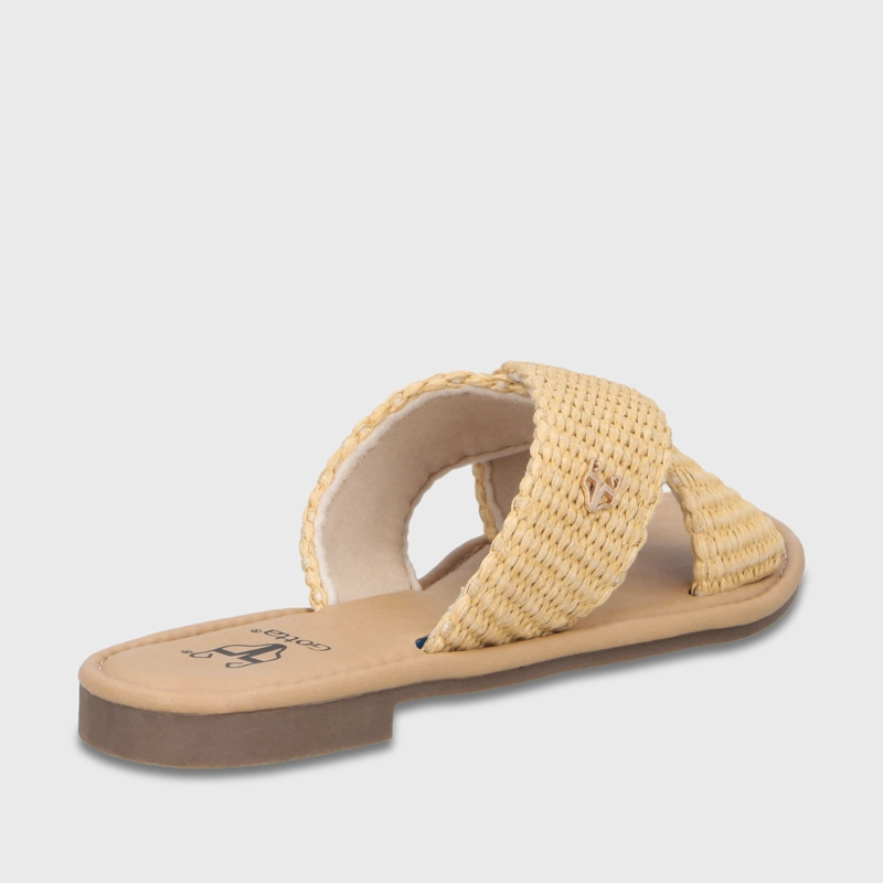 SANDALIA BEIGE MUJER 64120 - 5