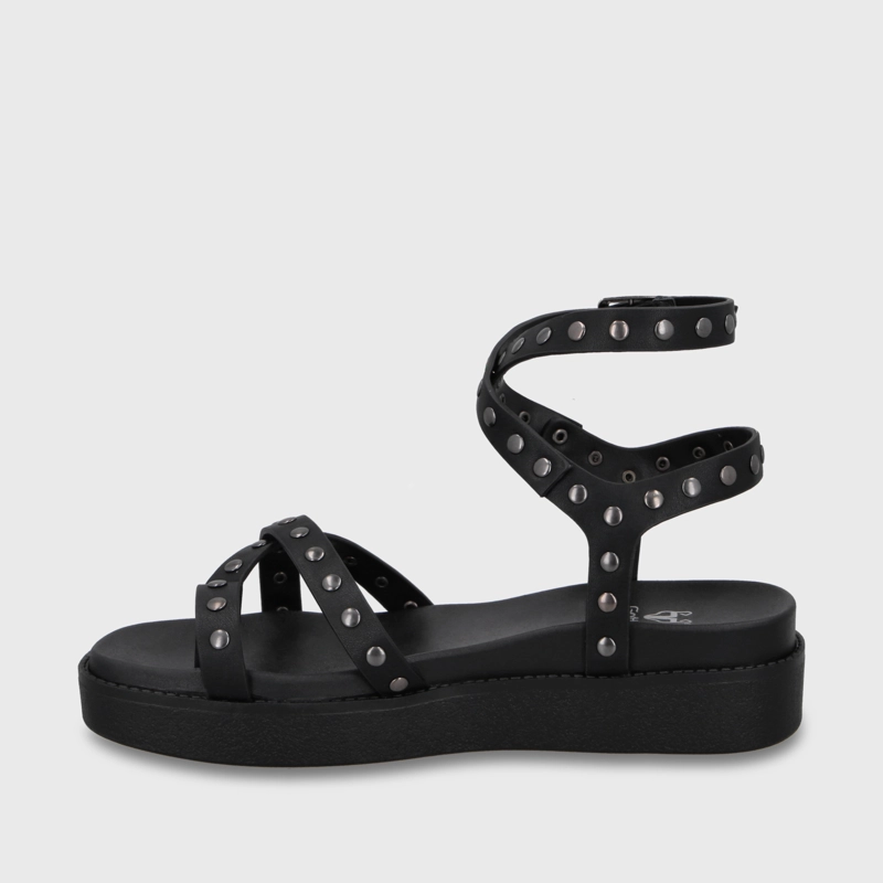 SANDALIA PLATAFORMA NEGRA MUJER 64170 - 4