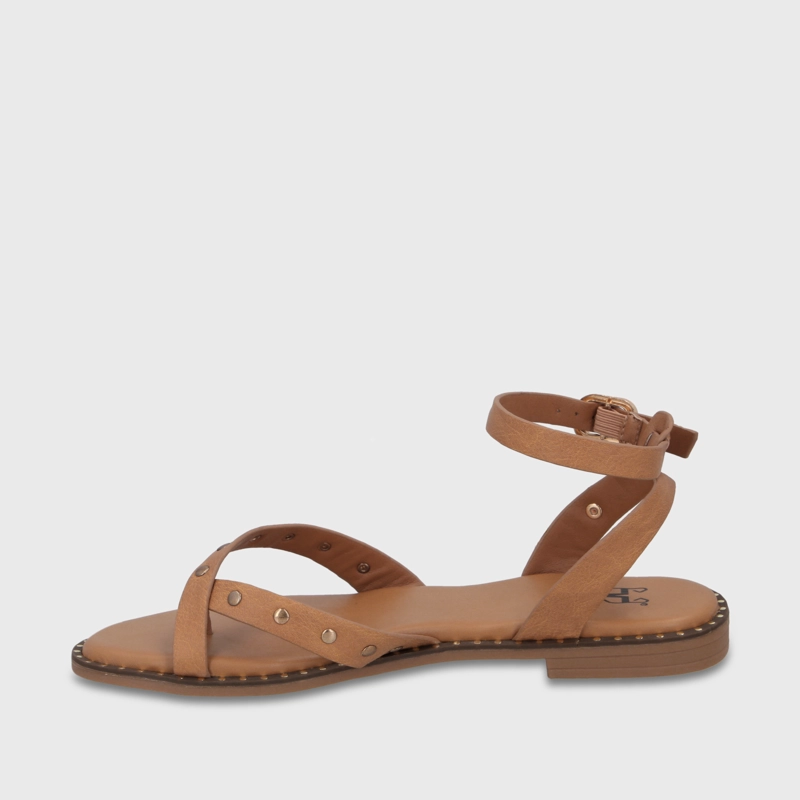 SANDALIA CAMEL MUJER 64140 - 4