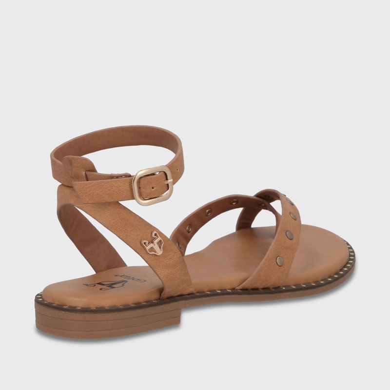 SANDALIA CAMEL MUJER 64140 - 5