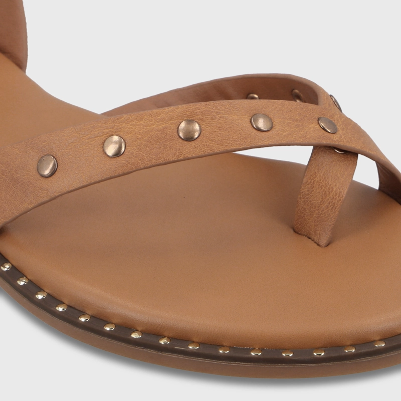 SANDALIA CAMEL MUJER 64140 - 6