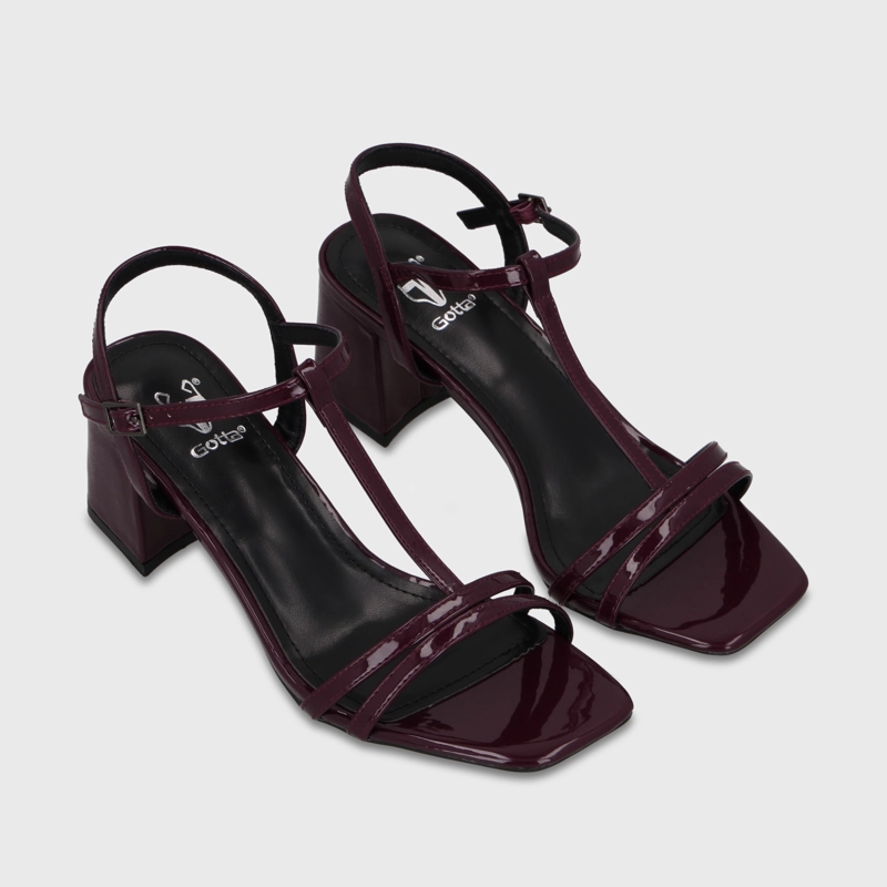 SANDALIA TACO BURDEO MUJER 64031 - 3