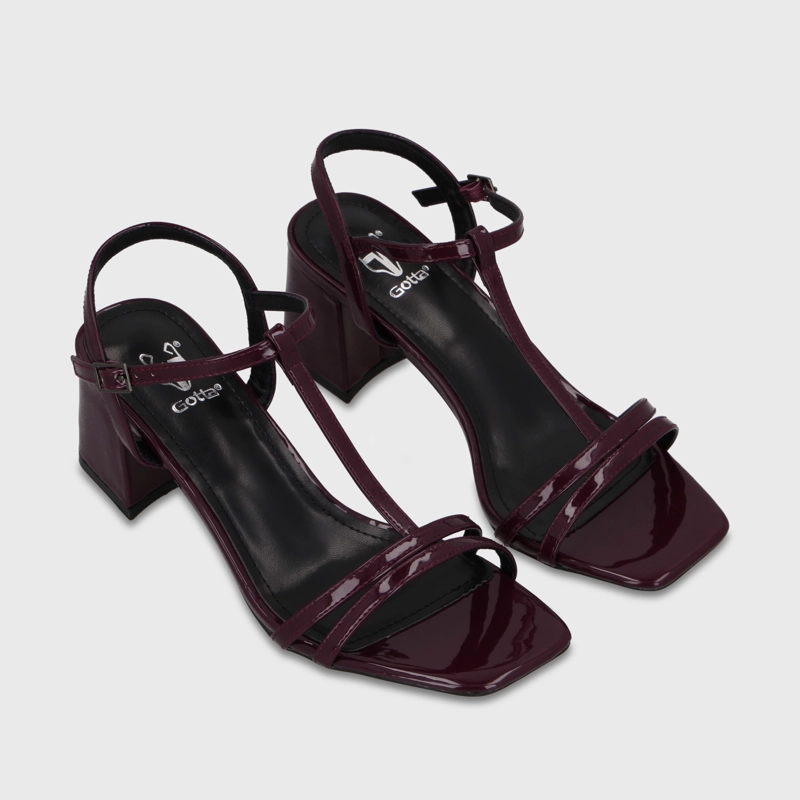 SANDALIA TACO BURDEO MUJER 64031 - 3