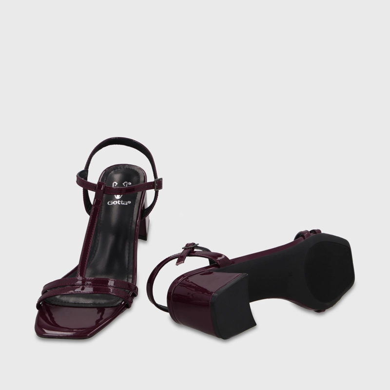 SANDALIA TACO BURDEO MUJER 64031 - 7