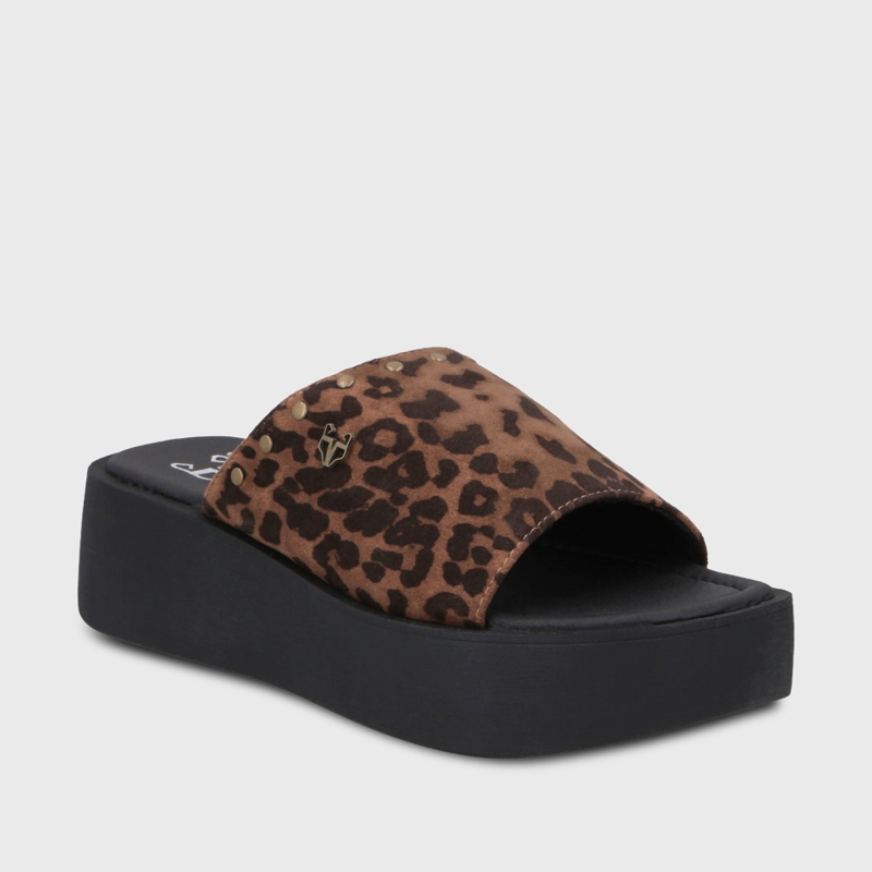 SANDALIA PLATAFORMA ANIMAL PRINT MUJER 53730 - 2