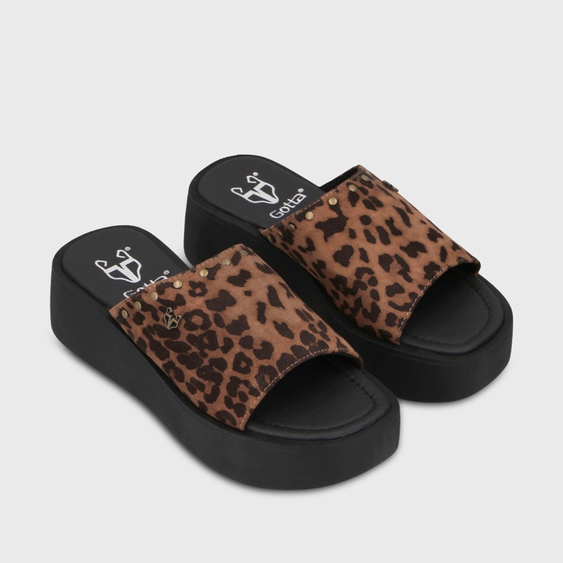 SANDALIA PLATAFORMA ANIMAL PRINT MUJER 53730 - 3