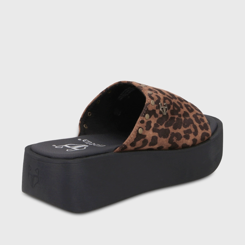 SANDALIA PLATAFORMA ANIMAL PRINT MUJER 53730 - 5