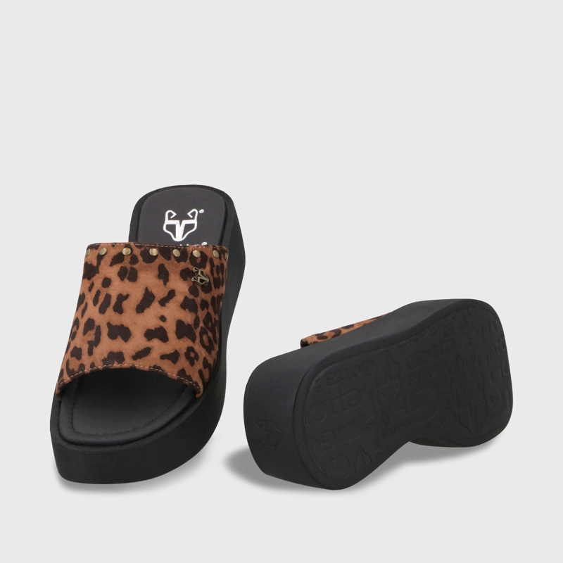 SANDALIA PLATAFORMA ANIMAL PRINT MUJER 53730 - 7