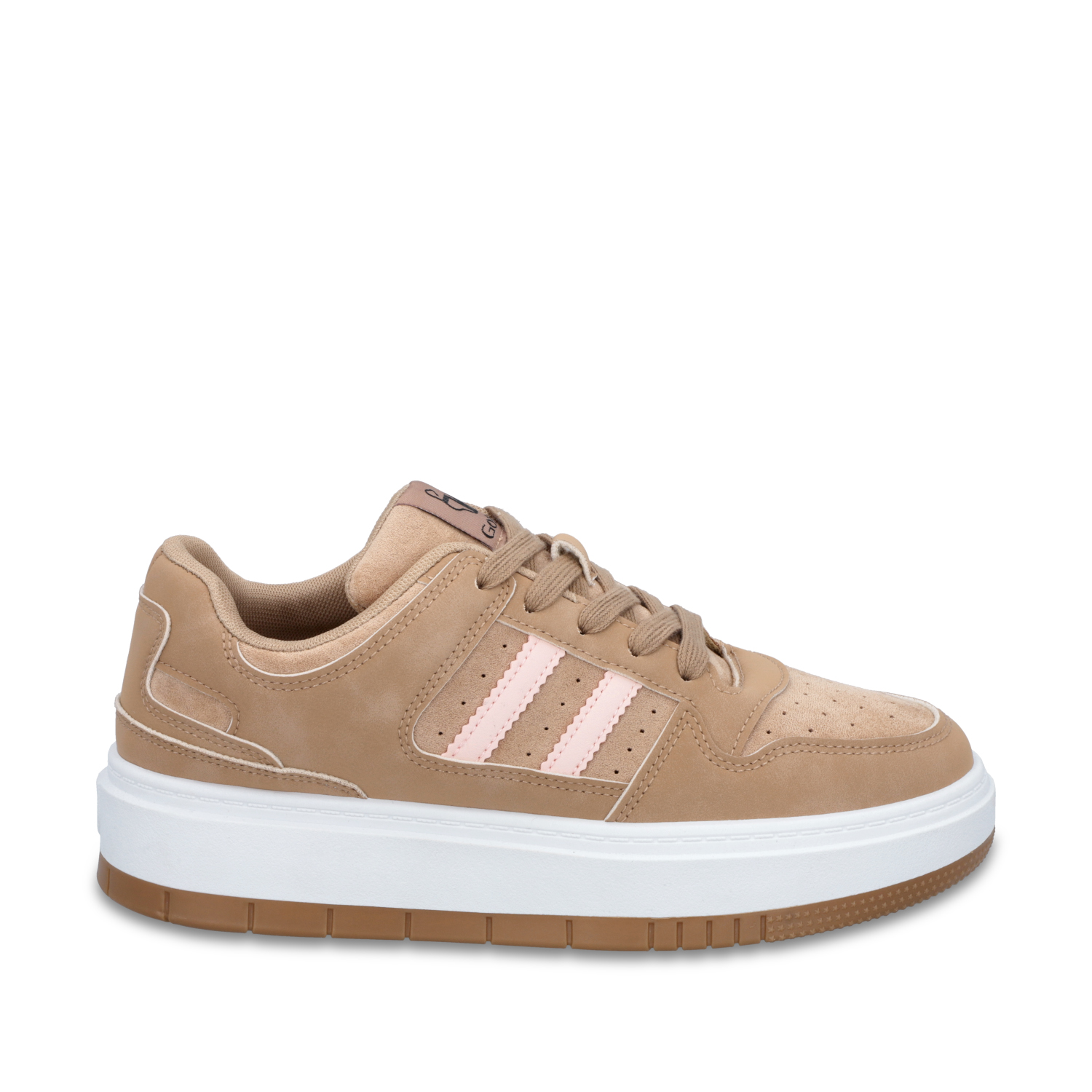 ZAPATILLA PLATAFORMA BEIGE MUJER 58030 - 1
