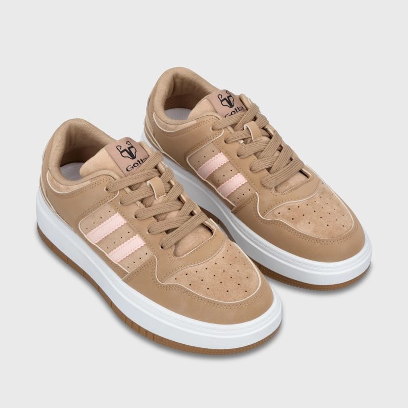 ZAPATILLA PLATAFORMA BEIGE MUJER 58030 - 3