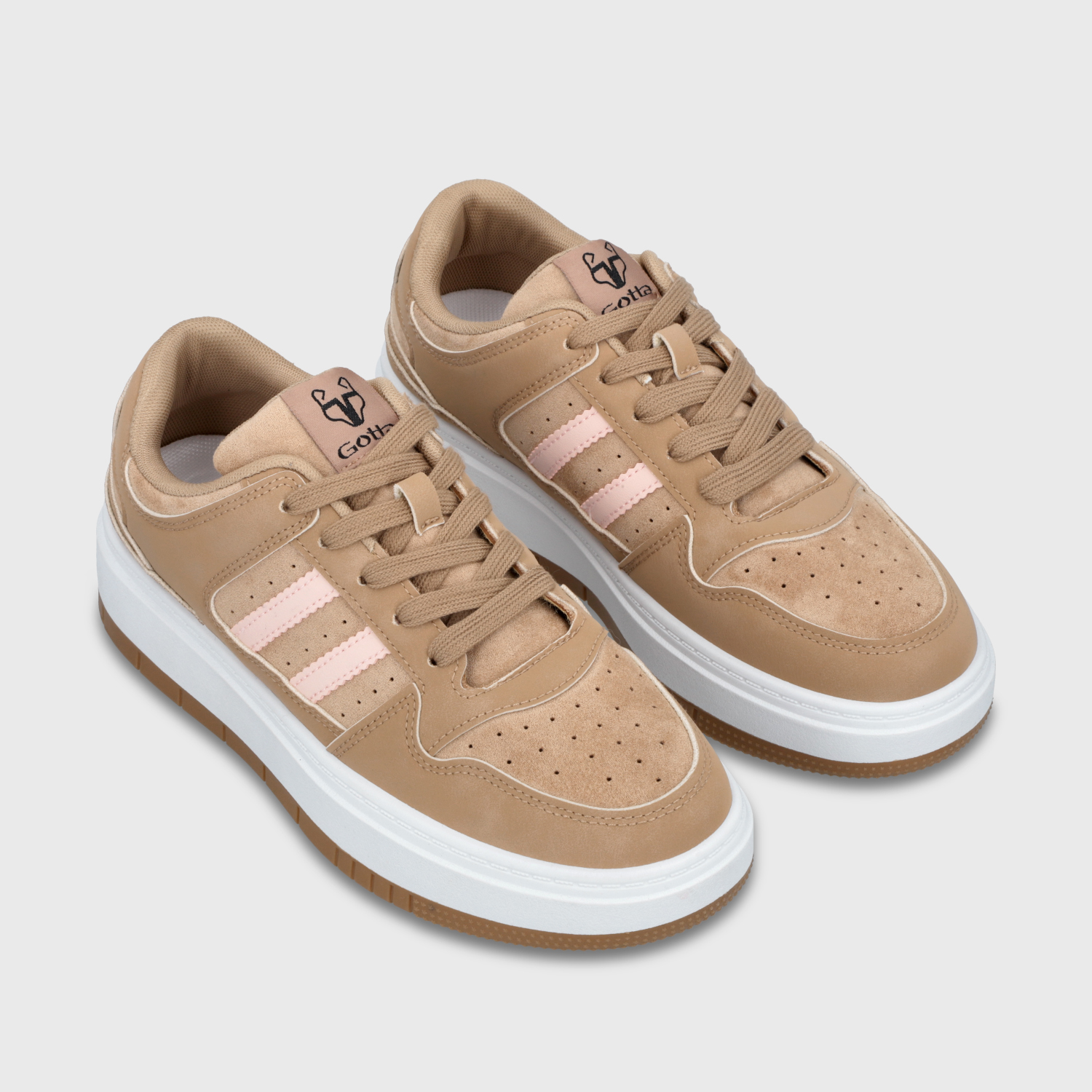 ZAPATILLA PLATAFORMA BEIGE MUJER 58030 - 3