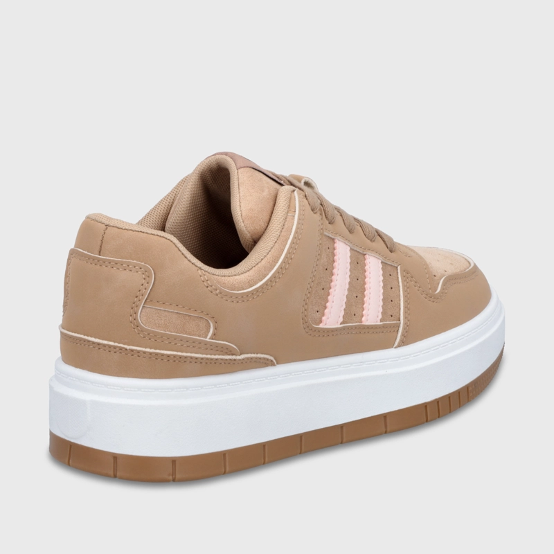 ZAPATILLA PLATAFORMA BEIGE MUJER 58030 - 5