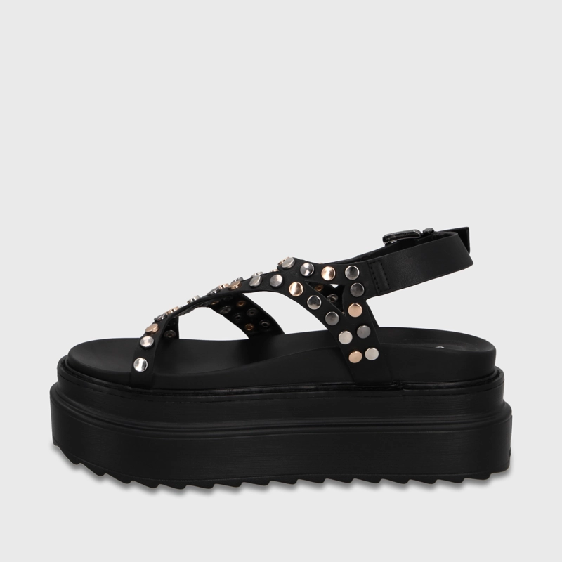 SANDALIA PLATAFORMA NEGRA MUJER 25236 - 4