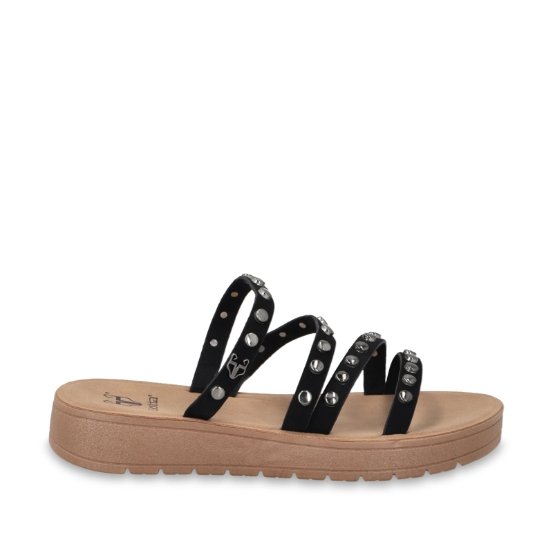 SANDALIA NEGRA MUJER 65691 - 1
