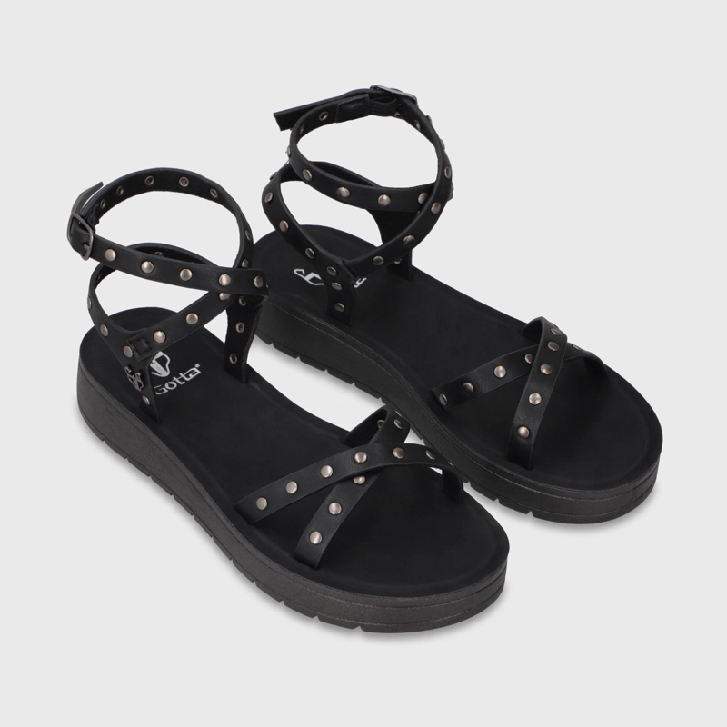 SANDALIA NEGRA MUJER 65690 - 3