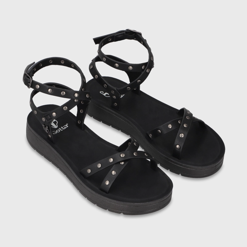 SANDALIA NEGRA MUJER 65690 - 3