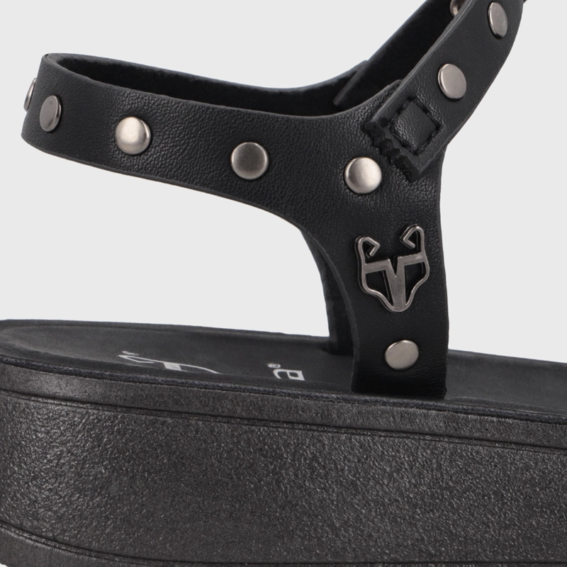 SANDALIA NEGRA MUJER 65690 - 6