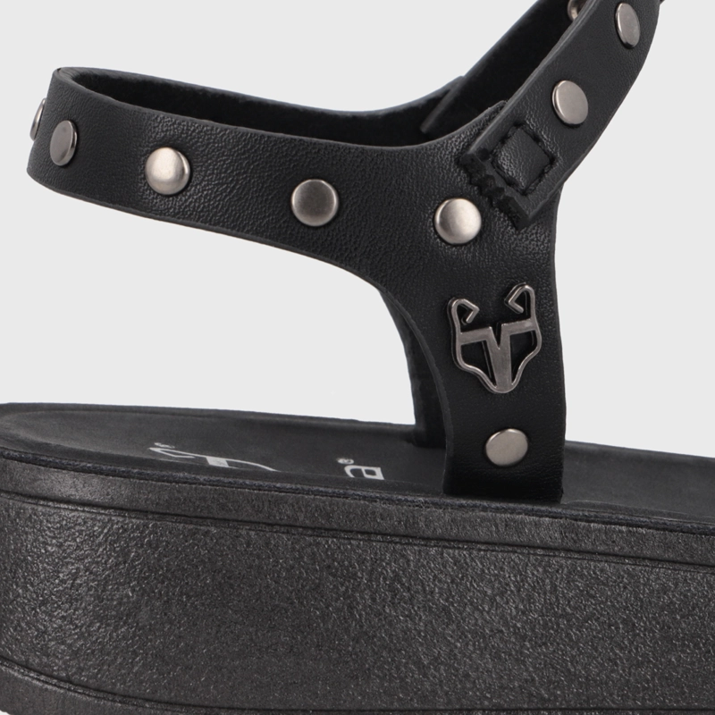 SANDALIA NEGRA MUJER 65690 - 6