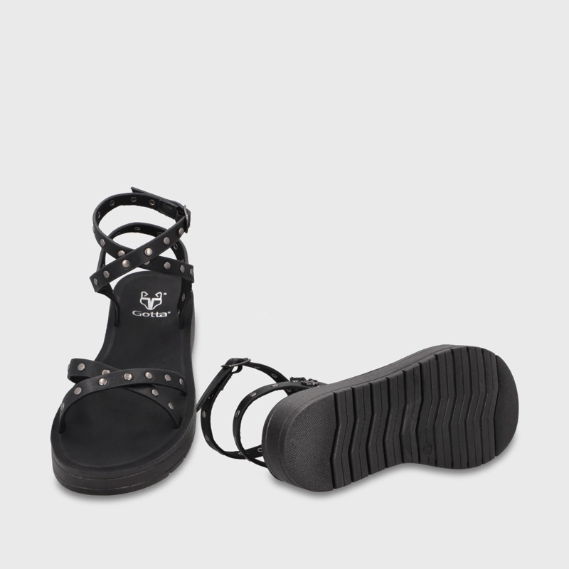 SANDALIA NEGRA MUJER 65690 - 7
