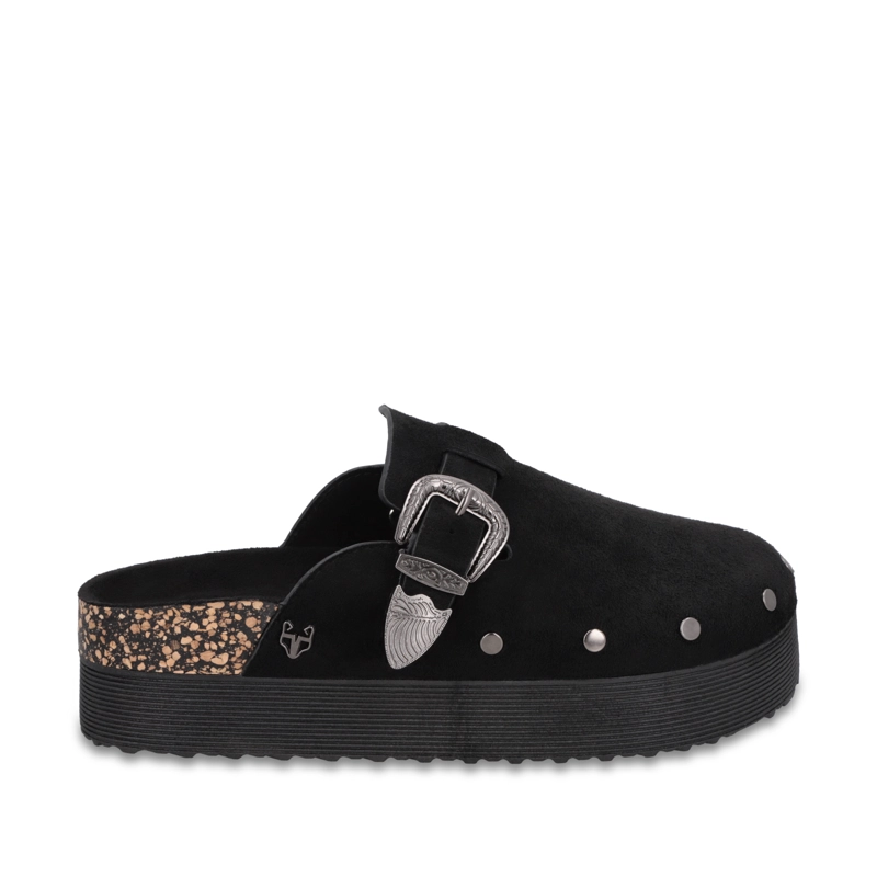 ZUECO PLATAFORMA NEGRO MUJER 65950 - 1