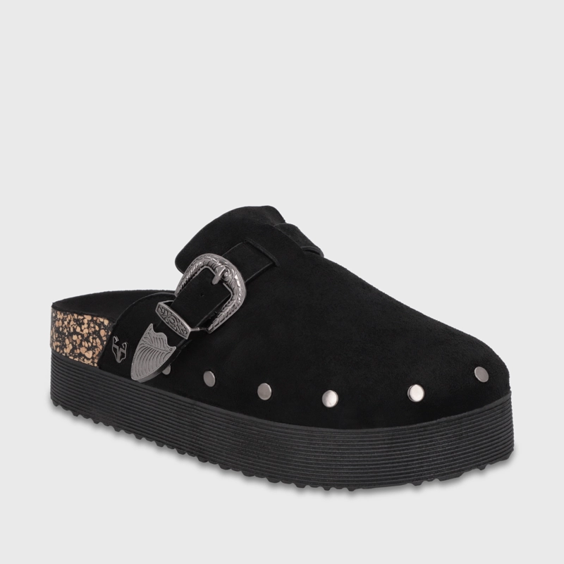 ZUECO PLATAFORMA NEGRO MUJER 65950 - 2