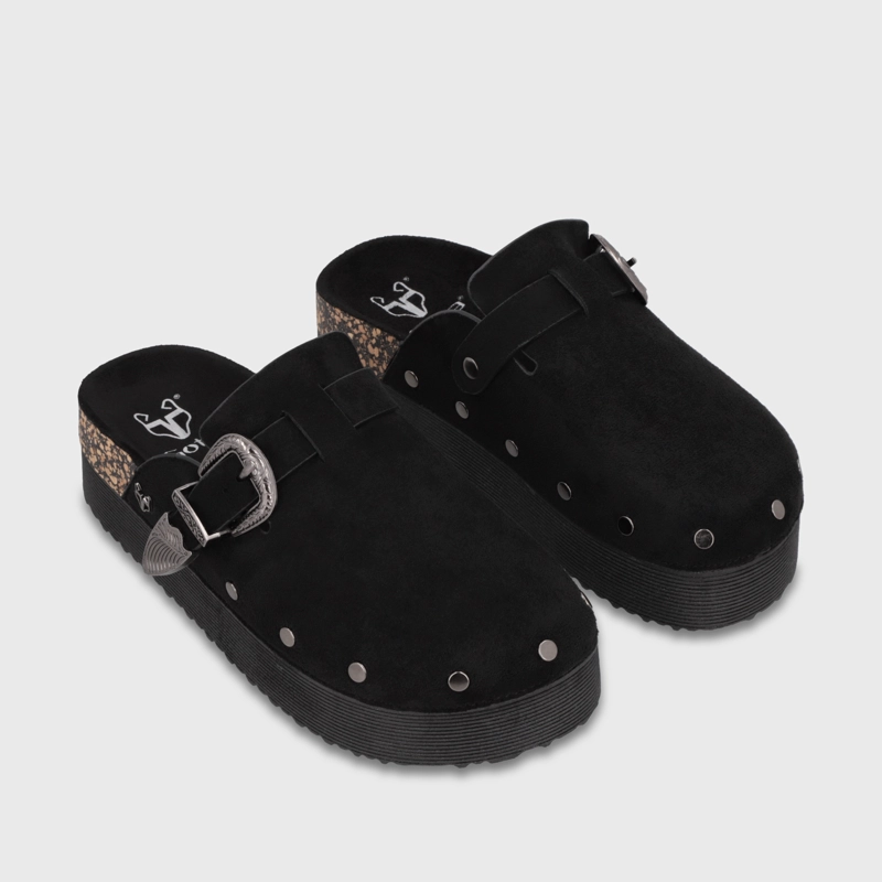 ZUECO PLATAFORMA NEGRO MUJER 65950 - 3