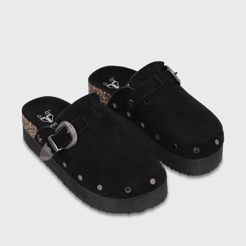 ZUECO PLATAFORMA NEGRO MUJER 65950 - 3