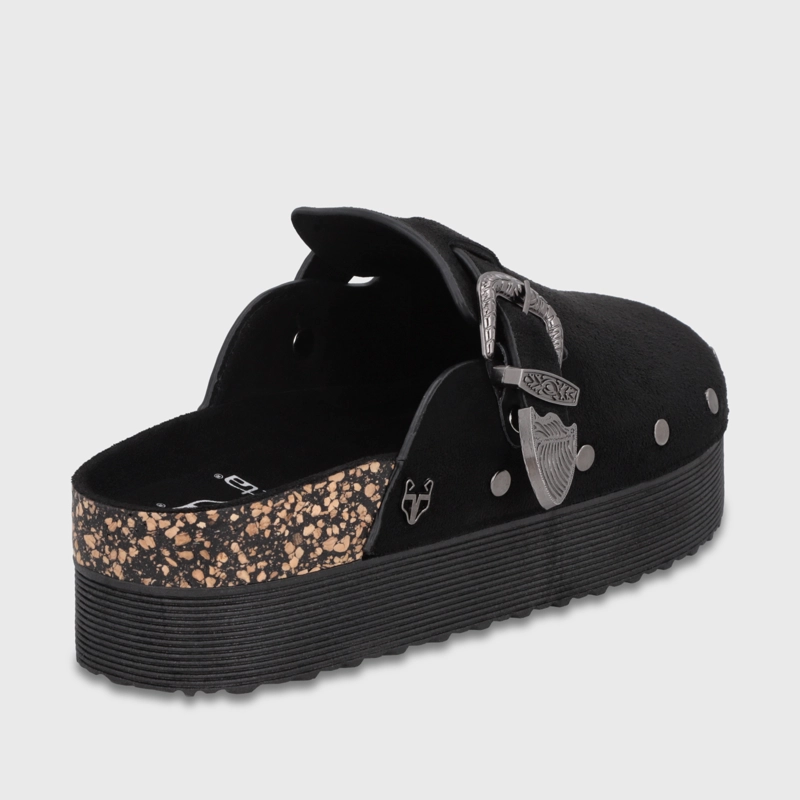 ZUECO PLATAFORMA NEGRO MUJER 65950 - 5