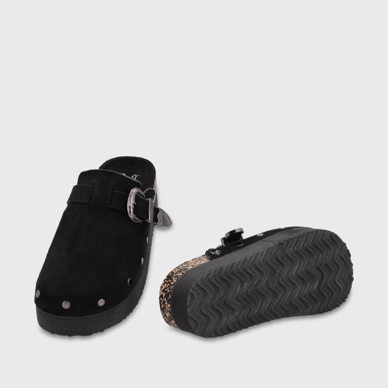 ZUECO PLATAFORMA NEGRO MUJER 65950 - 7