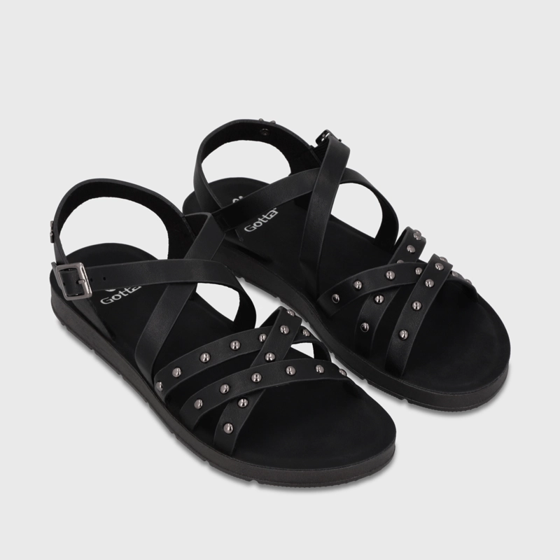 SANDALIA NEGRA MUJER 65700 - 3