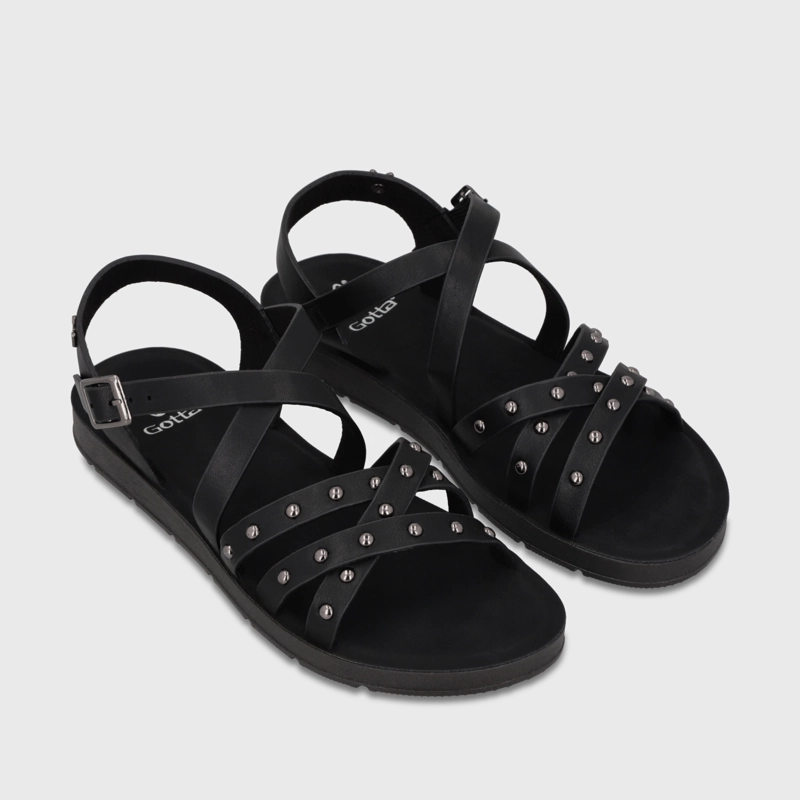 SANDALIA NEGRA MUJER 65700 - 3