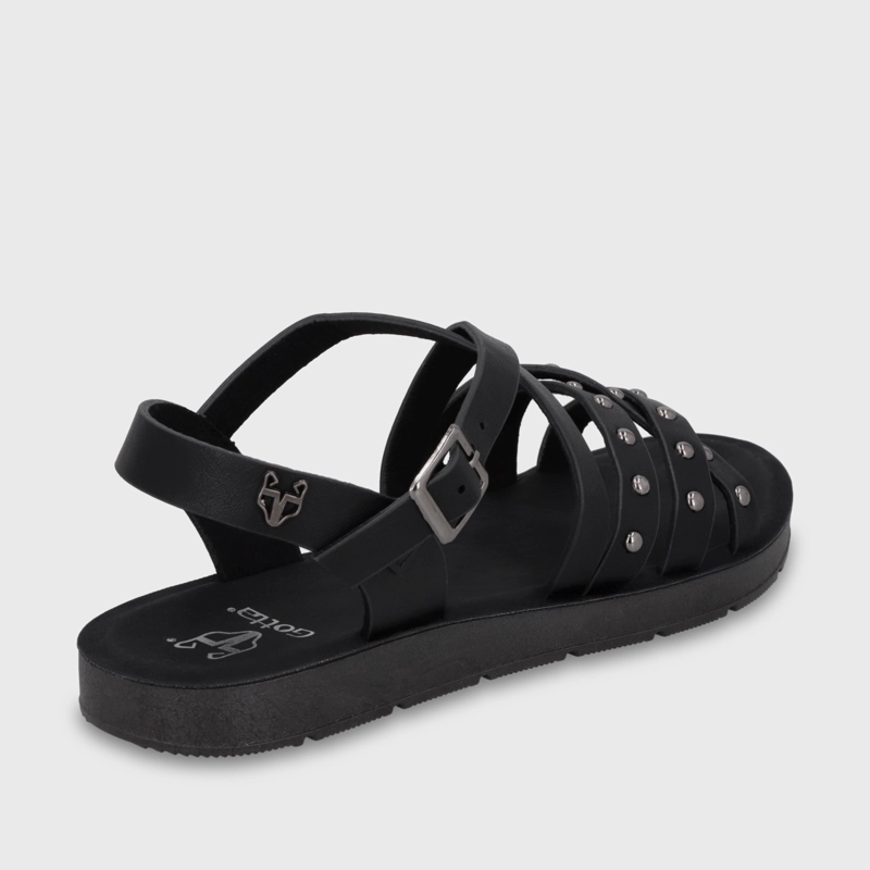 SANDALIA NEGRA MUJER 65700 - 5