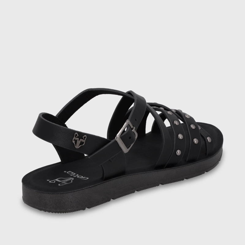 SANDALIA NEGRA MUJER 65700 - 5