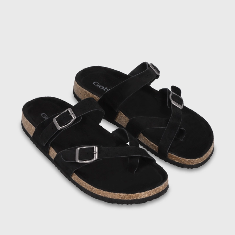 SANDALIA NEGRA MUJER 62080 - 3