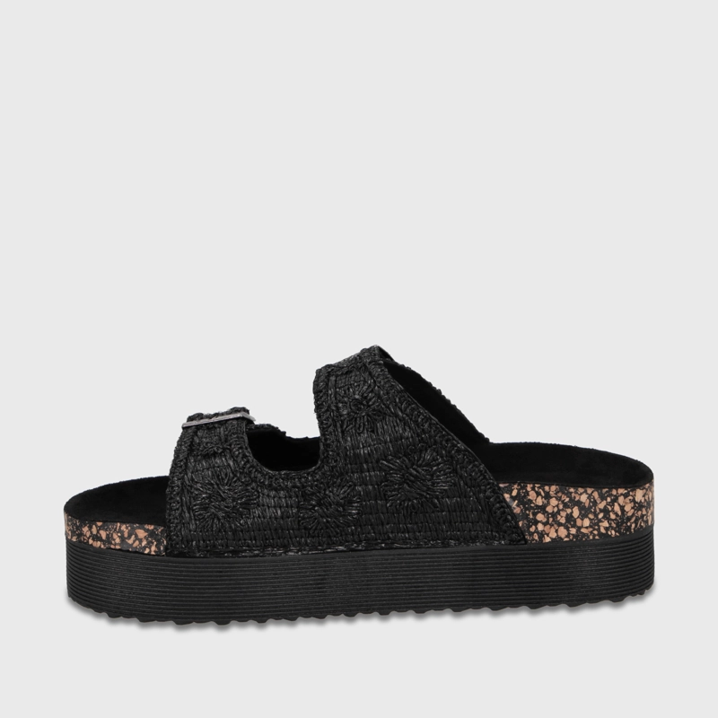 SANDALIA PLATAFORMA NEGRO MUJER 65951 - 4