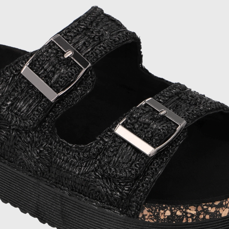 SANDALIA PLATAFORMA NEGRO MUJER 65951 - 6