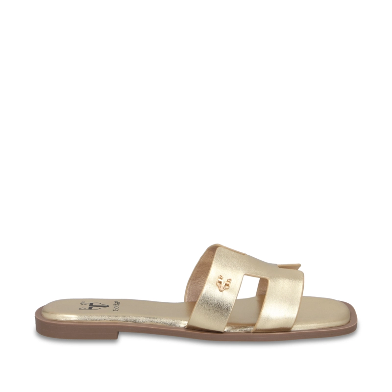 SANDALIA DORADA MUJER 64110 - 1