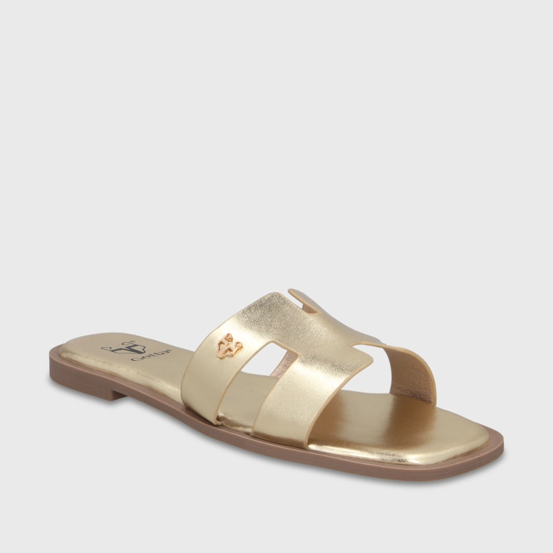 SANDALIA DORADA MUJER 64110 - 2