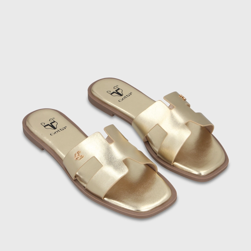 SANDALIA DORADA MUJER 64110 - 3