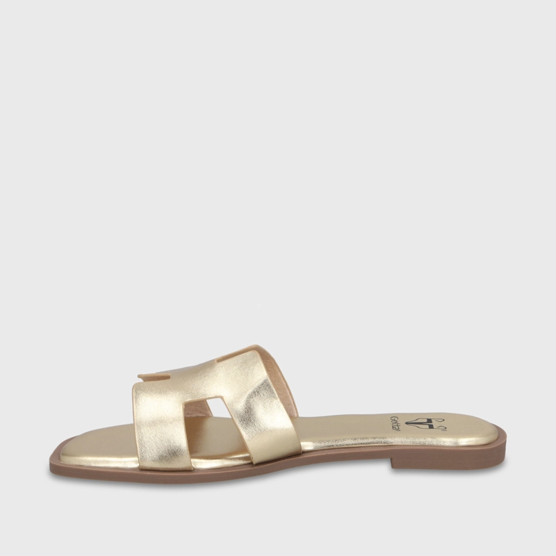 SANDALIA DORADA MUJER 64110 - 4